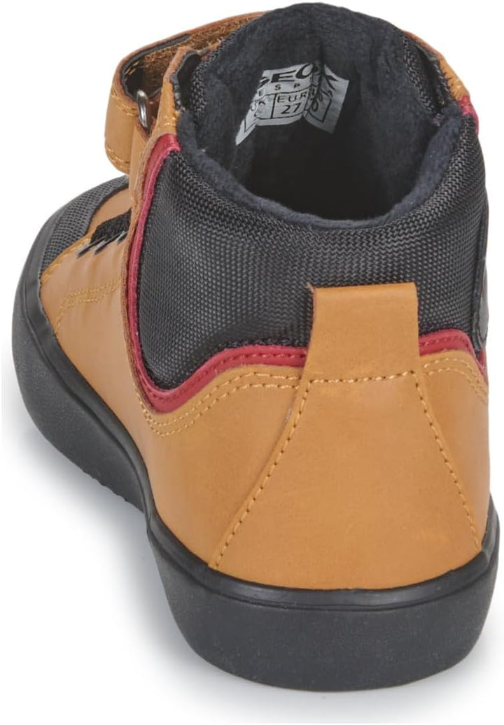 Geox Jungen J Gisli Boy F Sneaker 29 EU Dk Yellow Black, 29 EU Dk Yellow Black