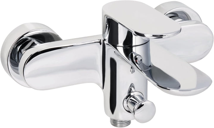 AquaSu 2 78576 1 Einhandmischer Molera für Wanne | Chrom | Wasserhahn | Einhebelmischer | Badewannen
