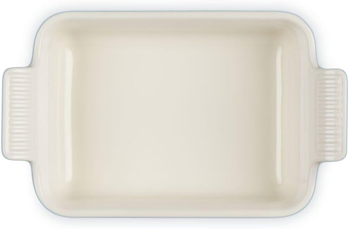 Le Creuset Rechteckige Auflaufform Tradition aus Steinzeug, 19 cm, 1.1 Liter, Chambray, 711021943400