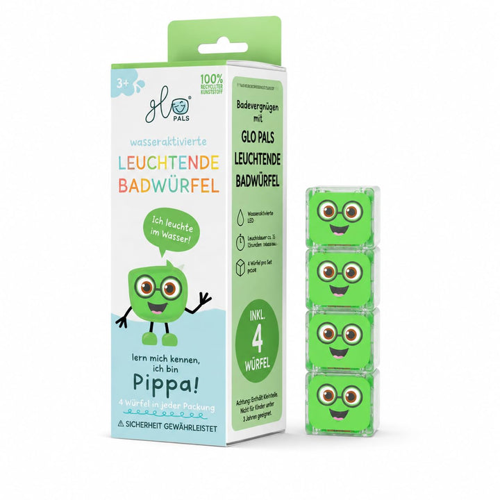 Glo Pals 4 leuchtende Würfel für EIN einzigartiges sensorisches Erlebnis und Magische Lichtshow für
