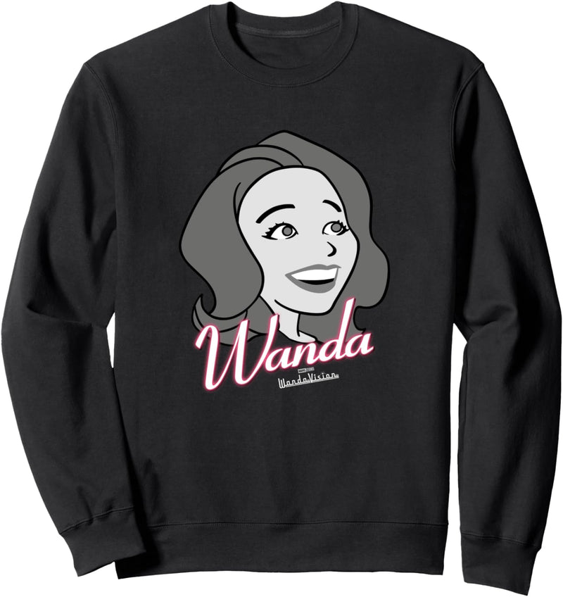 Marvel WandaVision Wanda Retro Big Face Sweatshirt