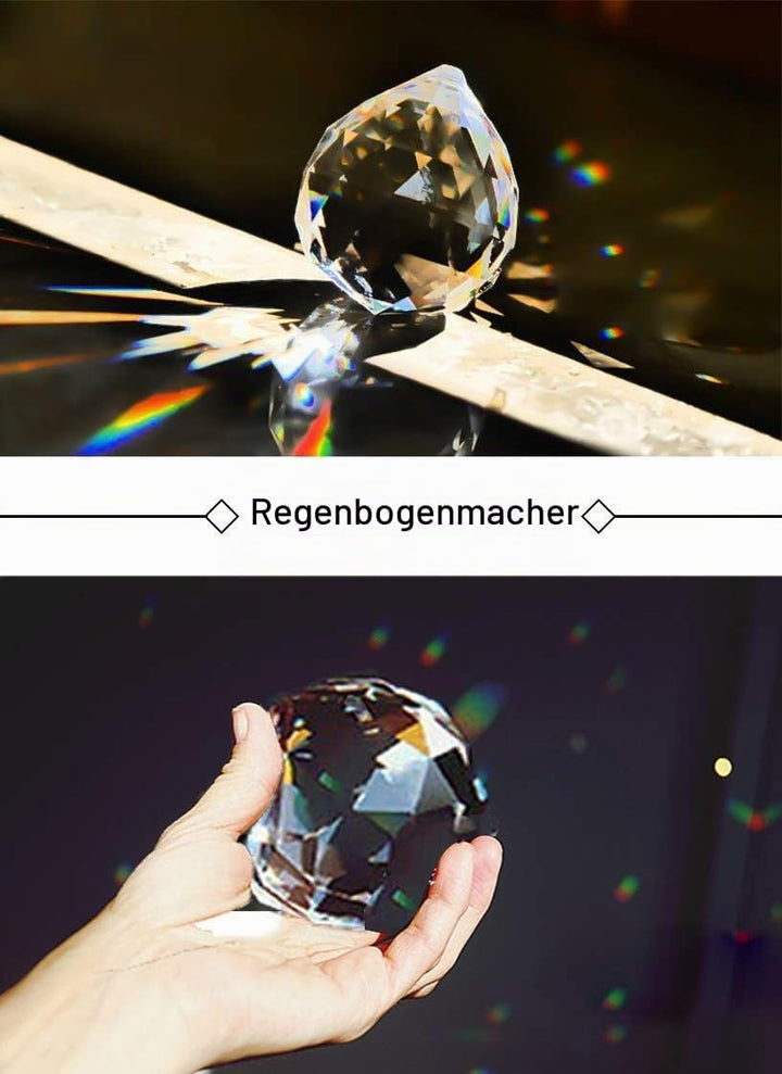 Merrynine transparente Kristallkugelprisma Sonnenlicht fängt Regenbogen Anhänger Hersteller, verwend