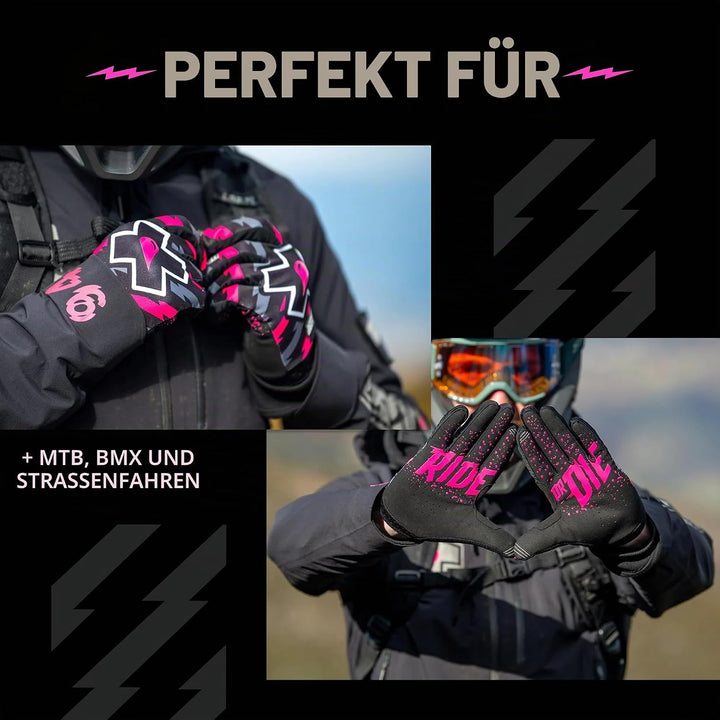 Muc-Off, Soft Goods Guanti MTB, Fahrradhandschuhe, Bolzen, L, Unisex Adult. Bolzen L, Bolzen L