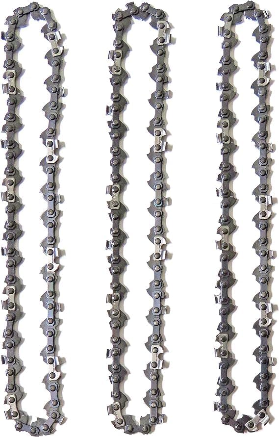 Oregon 3er-Pack Sägekette 3/8" LP für 20 cm Schiene und Kettensägen-Schärfset - 33 Antriebsglieder,