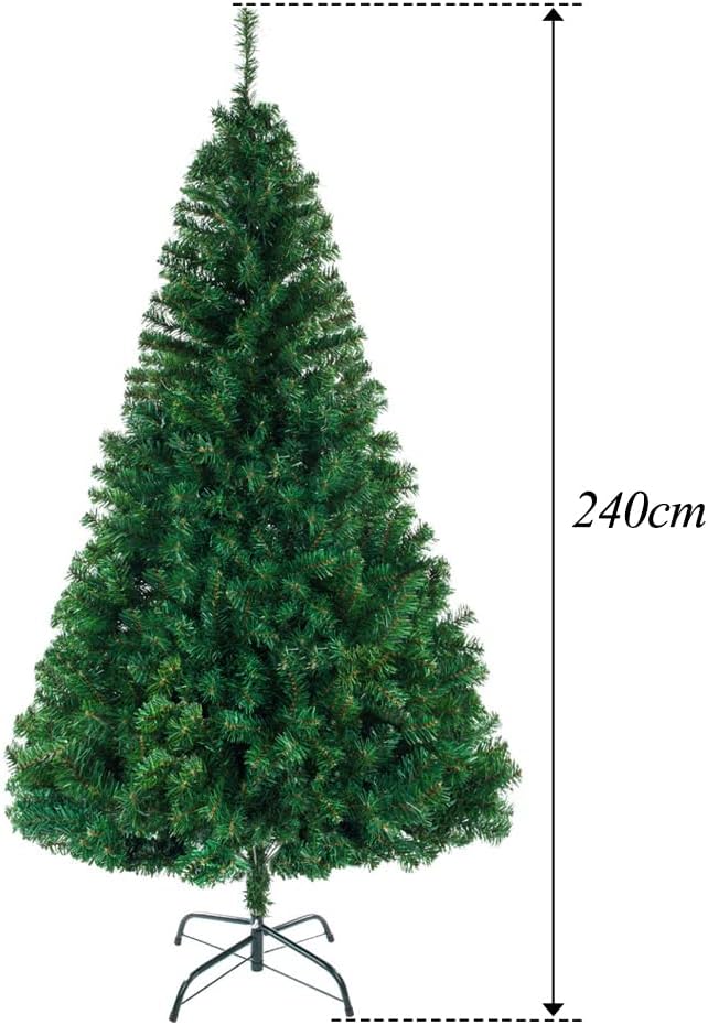 LEADZM 180/210/240cm Künstlicher Weihnachtsbaum, Tannenbaum künstlich mit Metallständer, Christbaum,