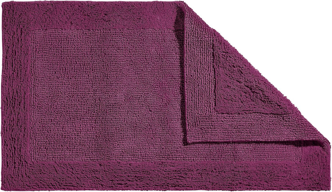 Erwin Müller Badematte, Badteppich Uni Serie Stuttgart Beere Grösse 60x150 cm - extra dick, hohe Sau