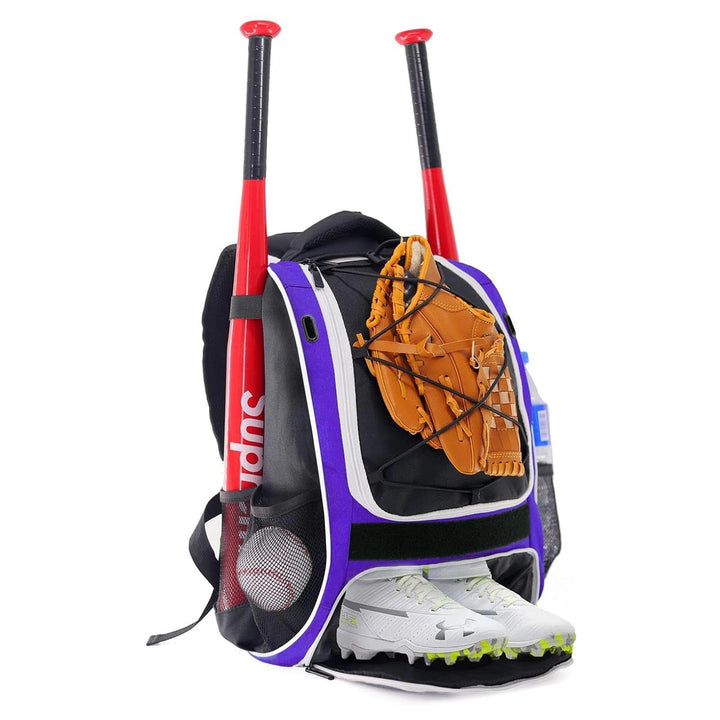 WOLT Baseball-Tasche für Jugendliche: Schläger-Rucksack für Baseball, T-Ball &amp; Softball-Ausrüstung &amp;