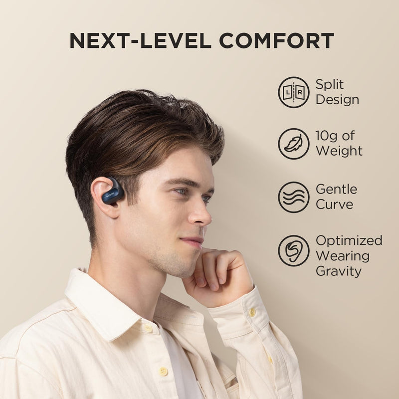 1MORE Fit SE S30 Open Ear Kopfhörer, 5.3 Bluetooth Kabellose Headphones mit 4 mikrofon, Earbuds mit