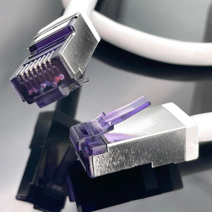 1aTTack.de - 50m - CAT6a Superflex- Ethernet Gigabit LAN Netwerkkabel RJ45 CAT6 A Patchkabel 10000 M