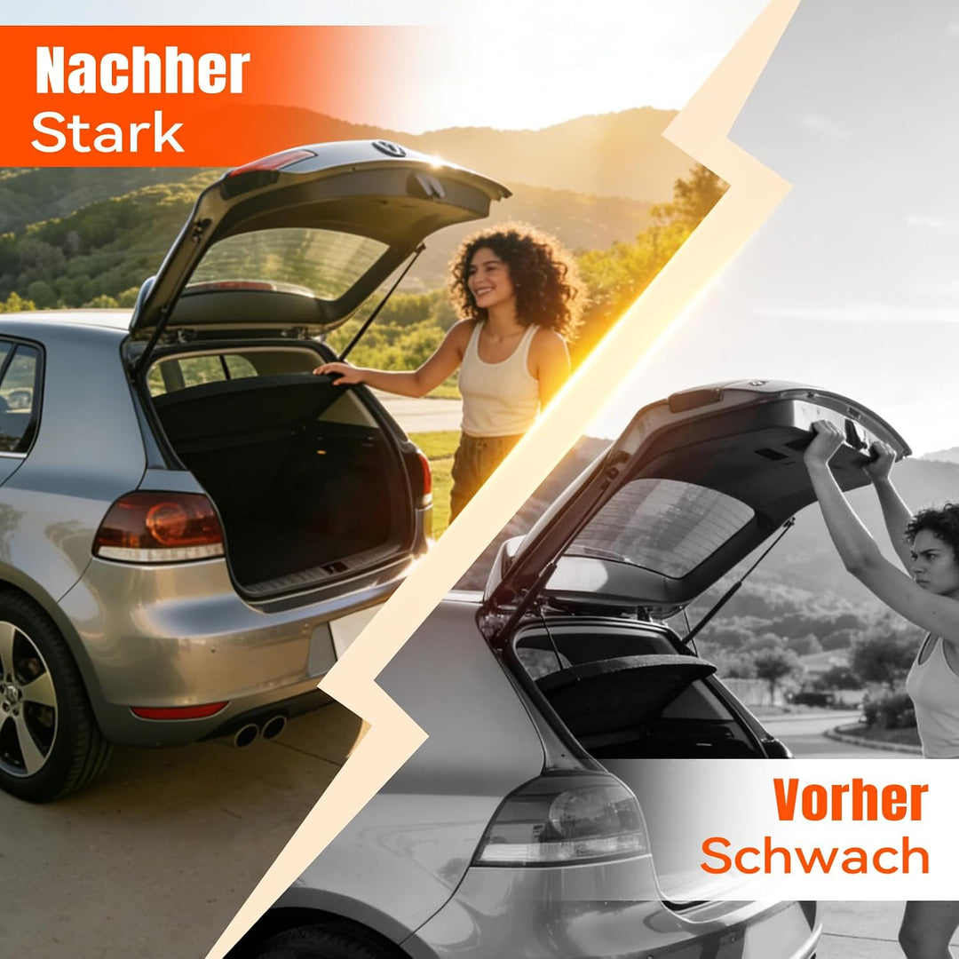 Heckklappendämpfer kompatibel mit VW Golf 5 (1K1, 2003–2008) | 2x Kofferraum Dämpfer Heckklappe Gasd