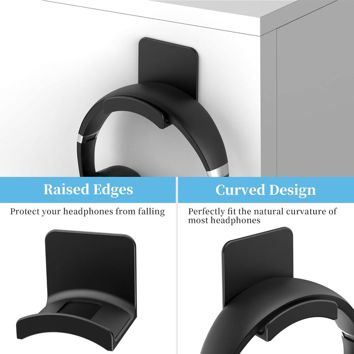 Cozycase Universal Kopfhörer Halter mit starkem Klebeband Premium Headset Halterung Wandhalterung TP