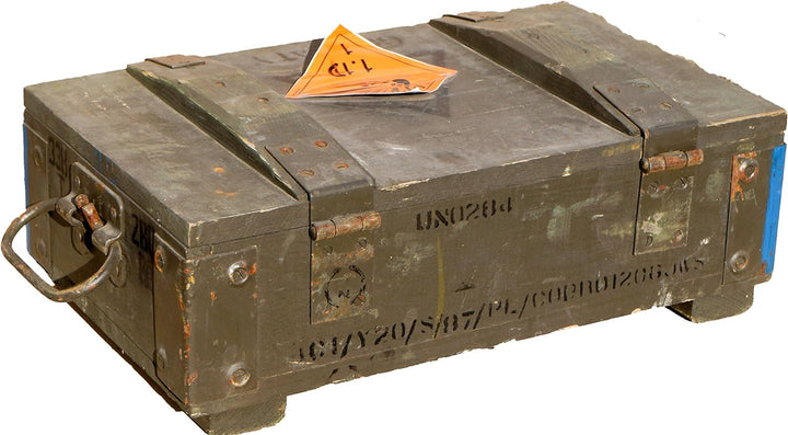 kleine Munititionskiste Box F-1" Transportkiste Werkzeugkiste Aufewahrungsbox Miltärkiste Kiste mit