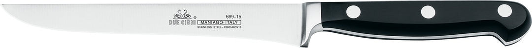 Due Cigni 2C 669/15 Florenz Ausbeinmesser, geschmiedet, 15 cm, Edelstahl, Schwarz