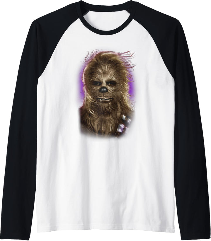 Star Wars Chewbacca Purple Glamour Shot Raglan