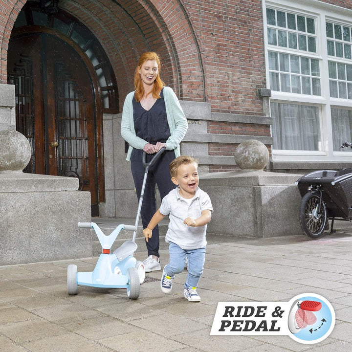 Berg GO² 2in1 Rutschauto Retro Grün | Rutscher und Laufrad, Kinderrutscher, Kinderauto mit Ausklappb