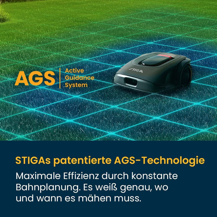 STIGA A 8 - Autonomer Mähroboter, kabellos, AGS & GPS-RTK Navigation, bis zu 800 m², App-gesteuert,