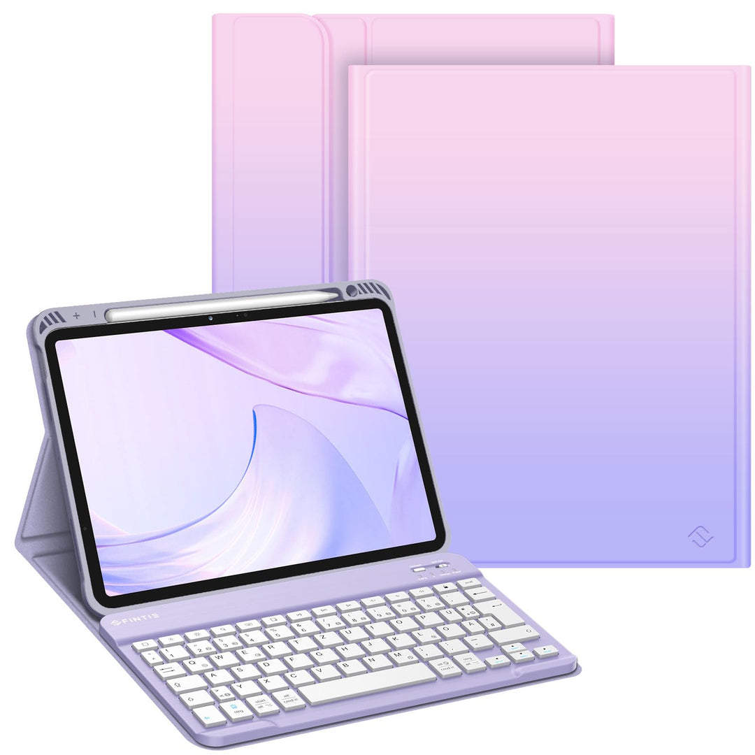 FINTIE Tastatur Hülle für iPad Air 11" (M3) 2025/(M2) 2024, iPad Air 10.9" 5/4 Generation (2022/2020