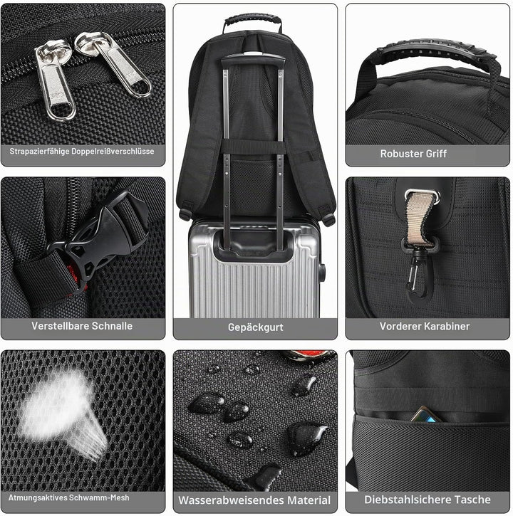 star cloud Schulrucksack Jungen Reiserucksack Scultasche Herren Gross, 17,3 Zoll Laptop Rucksack Arb