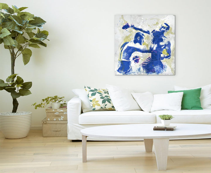 Paul Sinus Art Boxen I 60x60cm SPORTBILDER Splash Art Wandbild Aquarell Art