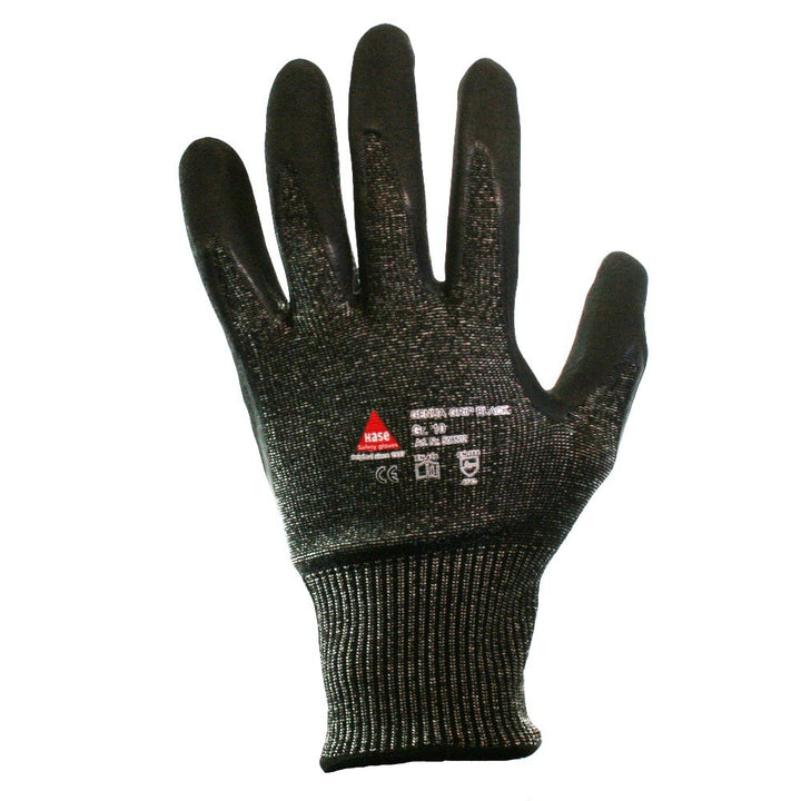 Hase Schnittschutzhandschuhe Genua Grip Black Grösse 8, Dyneema