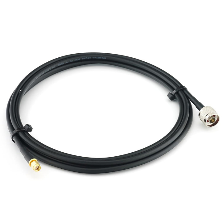 3m RP-SMA Stecker auf N Stecker Koaxialkabel — 3 Meter Verlustarmes HF-240 (LMR 240 Äquivalent) Ante