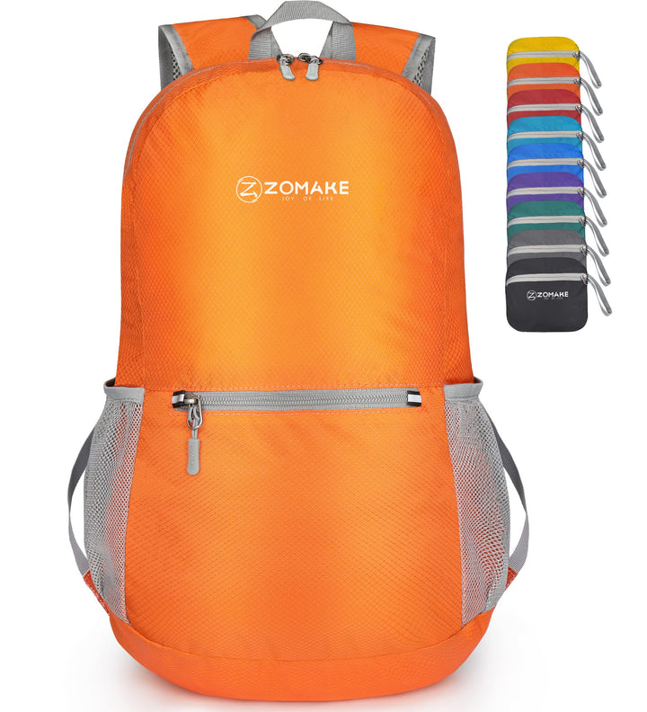 ZOMAKE Ultraleicht Faltbarer Rucksack Packbare Backpacks 20 L, Kleiner Faltbar Rucksäcke Wanderrucks