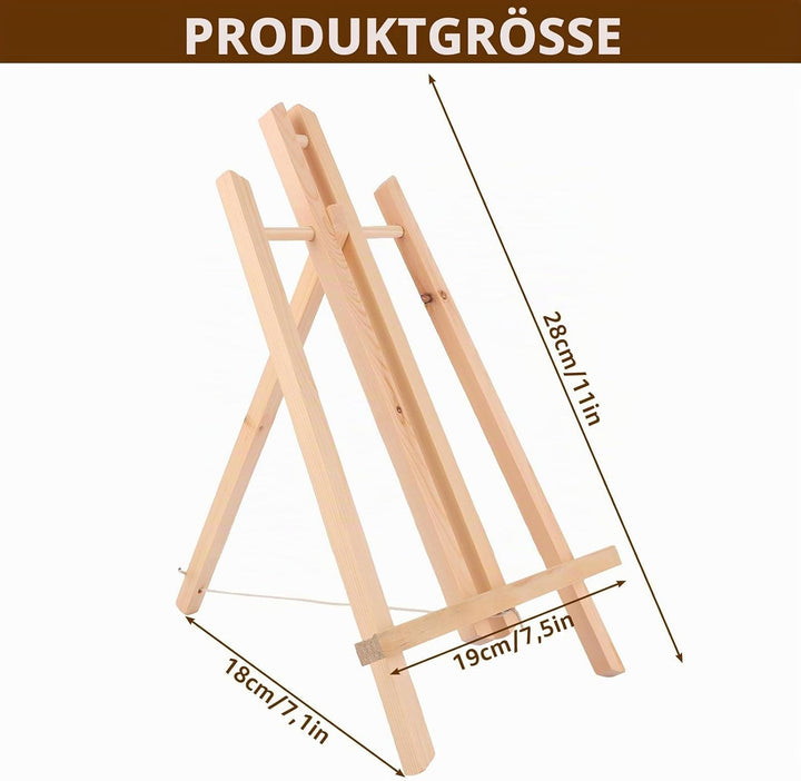 JMIATRY 6Stk Leinwand Ständer 30 cm hoch, Staffelei Tisch, Mini Staffelei Holz Tischstaffelei Holz f
