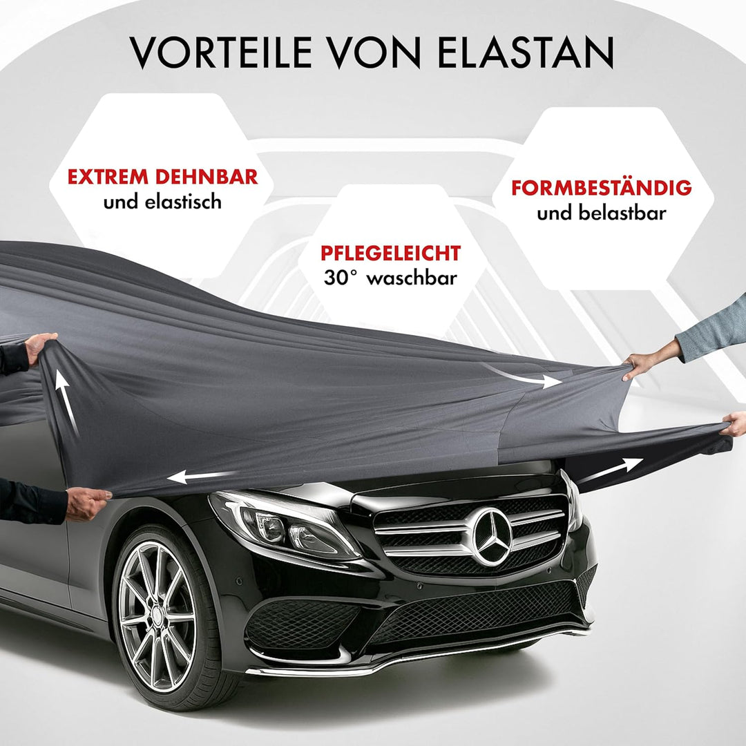 Walser Premium Abdeckung Auto Indoor Stretch Plus Qualitätssieger Sehr Gut* Autoabdeckung Winter Aut