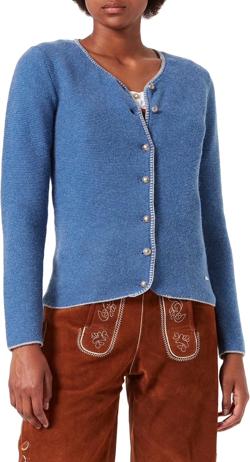 Stockerpoint Damen Trachtenstrickjacke, Enzian