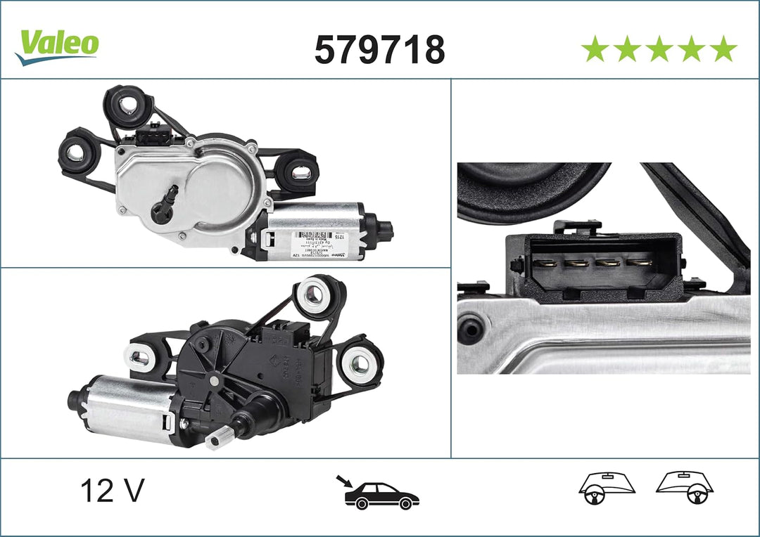 VALEO 579718 Wischermotor VALEO Heckwischermotor 579718 SEAT EXEO SPORTOURER