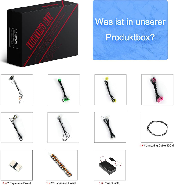 LocoLee Licht Set Kompatibel mit Lego 10342 Schöner Rosafarbener Blumenstrauss, Nur Lichter Set - Ke