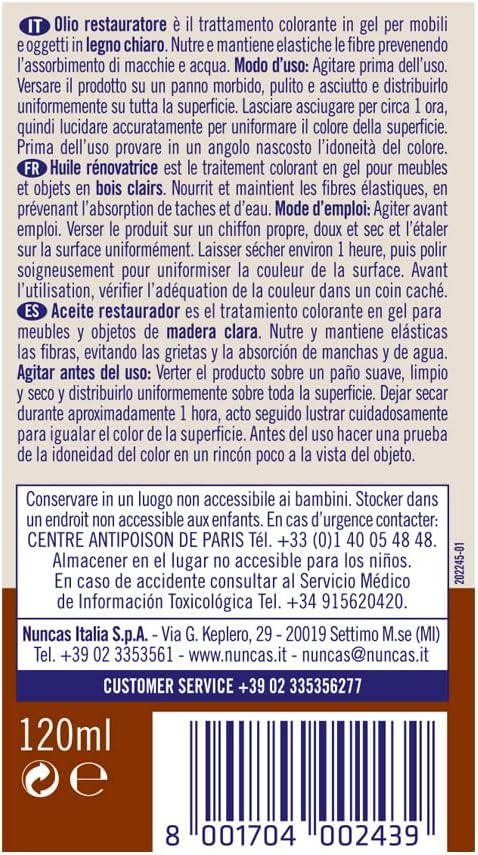 Livax Mobili &amp; Design – Öl für helle Hölzer – 120 ml