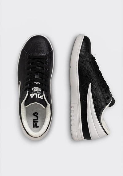 FILA Herren Highflyer L Sneaker 40 EU Black White, 40 EU Black White