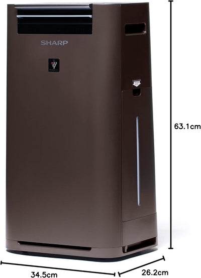 SHARP UA-HG40E-T Luftreiniger (mit Befeuchtungsfunktion, Verbesserung der Luftqualität, Ideal für Al