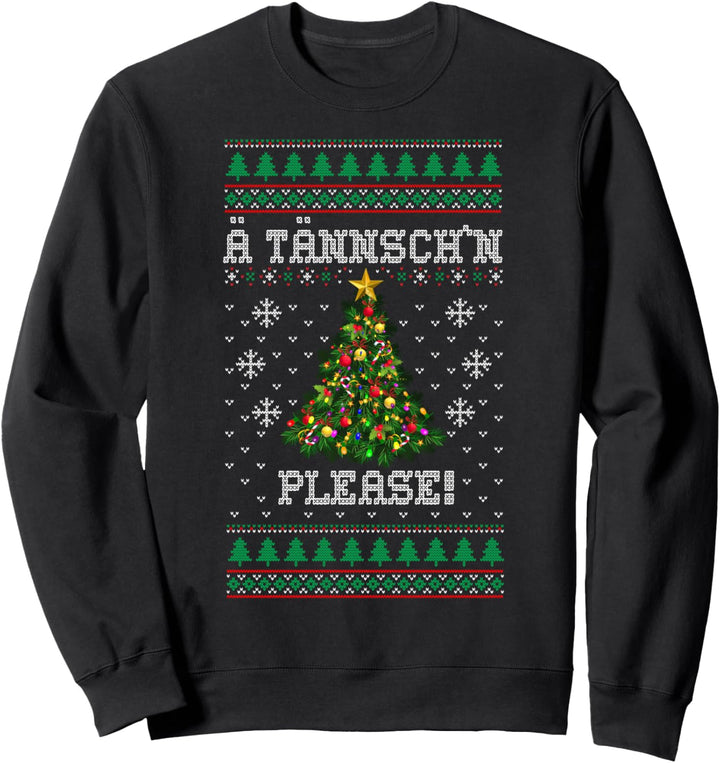 Advent Xmas Witzig Weihnachtsbaum Mann Frau Kind Sweatshirt