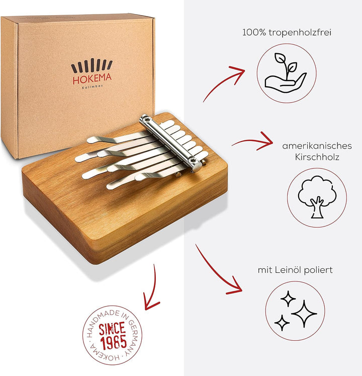 Hokema Kalimba B7 - Das Original handgefertigt in Deutschland - Daumenklavier - Leicht zu lernendes
