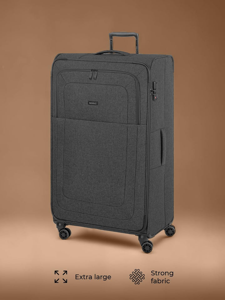 REDOLZ sehr grosser XL 4-Rollen Koffer 52 x 30 x 90 cm [Sondergrösse] Check-in Trolley mit TSA-Schlo