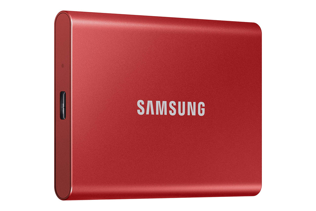 Samsung Portable SSD T7, 500 GB, USB 3.2 Gen.2, 1.050 MB/s Lesen, 1.000 MB/s Schreiben, Externe SSD