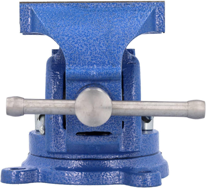 Robuster HRB Schraubstock 100/125/150 mm für Werkbank 360° drehbar (Spannweite 125mm, Gewicht 7 Kg)