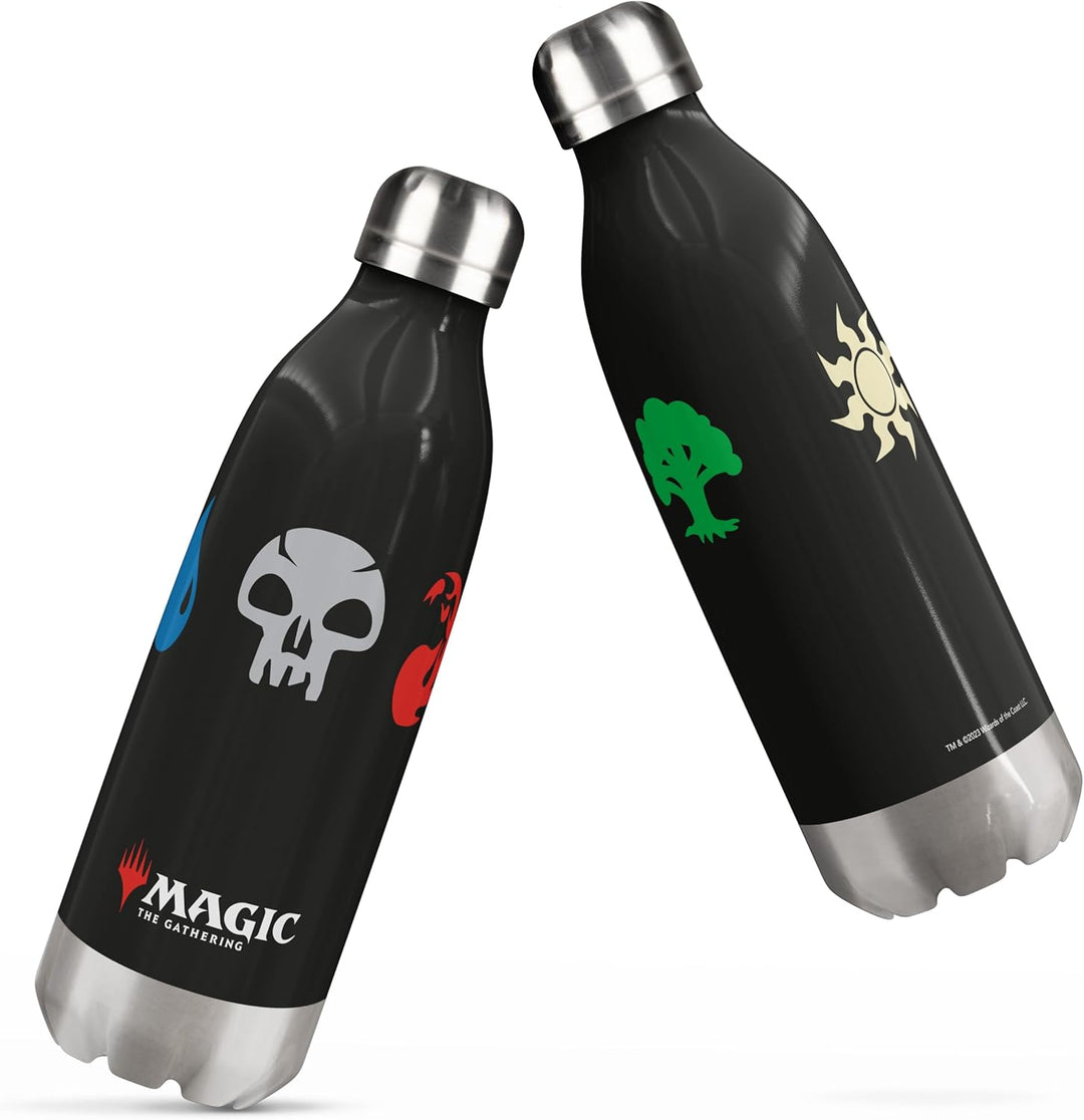 Konix Magic The Gathering Isolierflasche - Edelstahl - 500 ml - 5-farbiges Motiv - Schwarz Magic: Th
