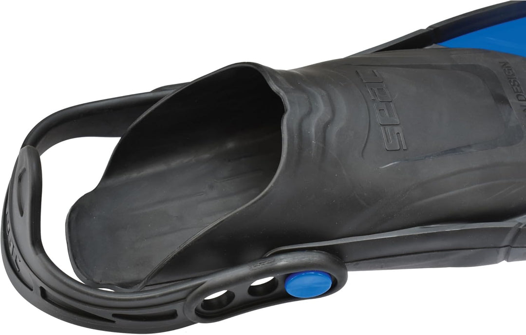 SEAC Zoom Erwachsene und Kinder Kurze Flossen zum Schwimmen und Schnorcheln 32-35 blau, 32-35 blau