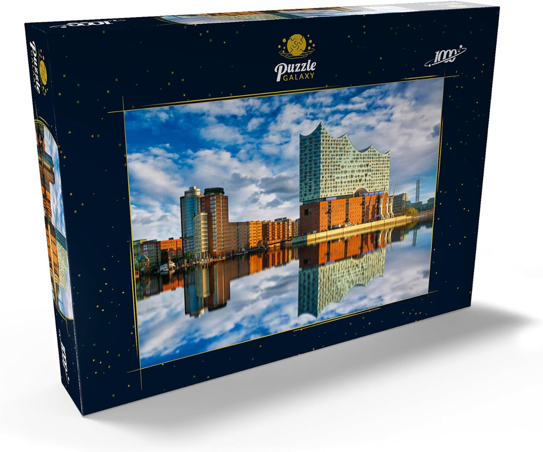 Reflexion der Elbphilharmonie in Hamburg - Premium 1000 Teile Puzzle - MyPuzzle Sonderkollektion von