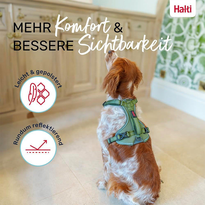 HALTI Anatomy Hundegeschirr mit Griff – Bewegungsfreiheit für deinen Hund. 3 Verbindungspunkte für d