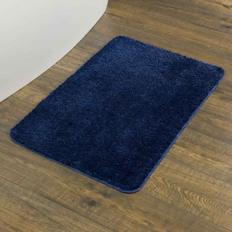 Sealskin Badteppich Angora, Farbe Blau, 60 x 90 cm 90x60 cm Blau, 90x60 cm Blau