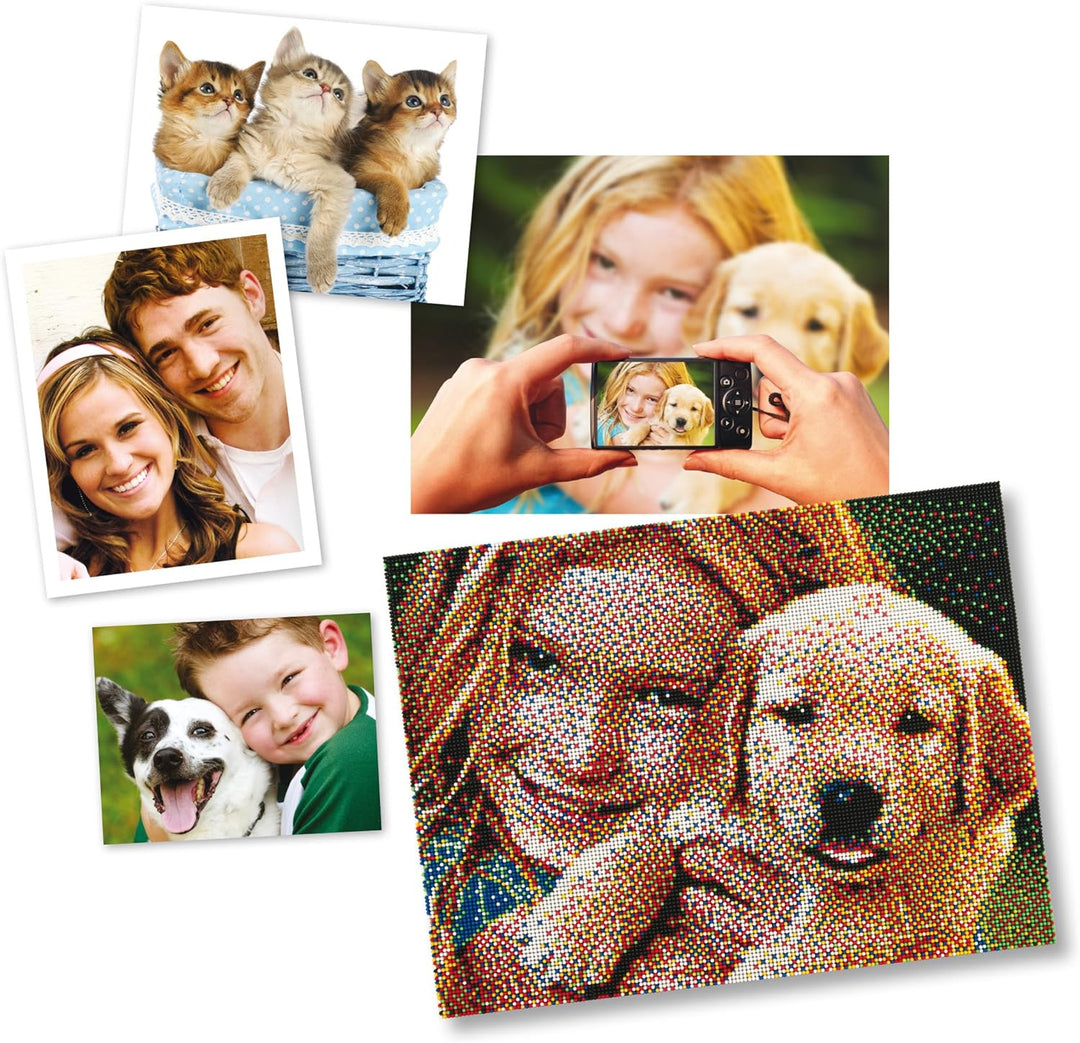 Quercetti 00842 Pixel Photo-16 tab, Steckspiel, Multi