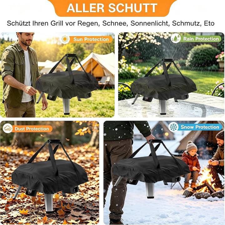 Fenghome Pizzaofen Abdeckung, 500D Wasserdicht Abdeckung für Ooni Koda 2 Pro, Tragetasche Oxford-Sto