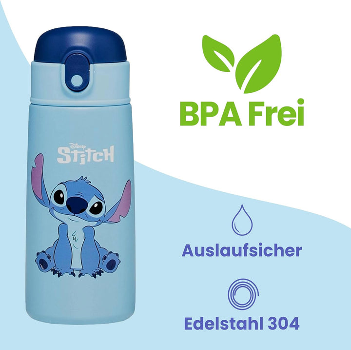 Seven Lilo & Stitch Trinkflasche, Thermosflasche, Wasserflasche, Thermosflasche aus Edelstahl, BPA-f