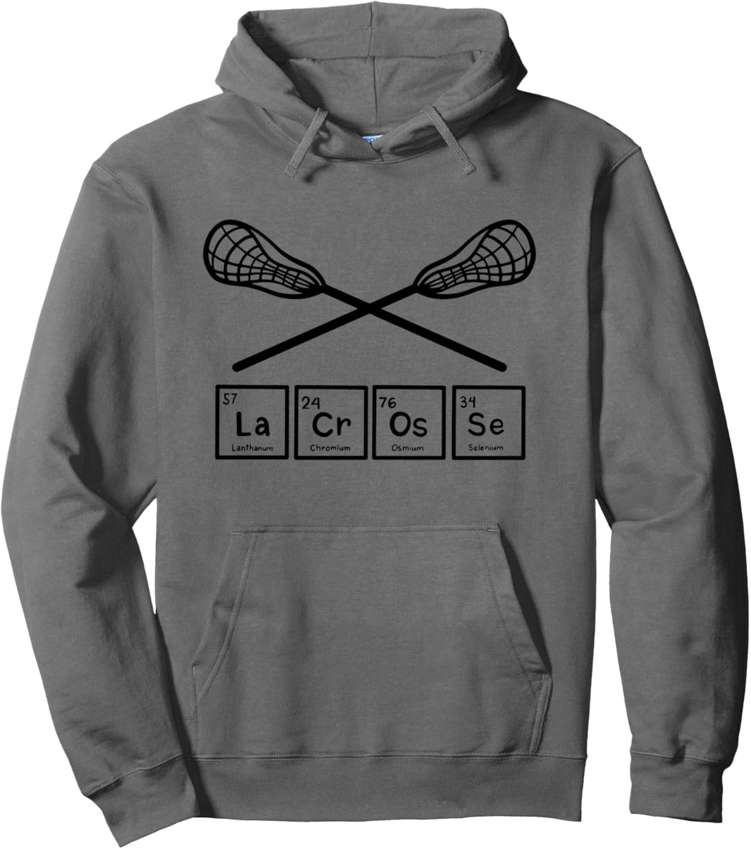 Lacrosse Periodensystem Der Elemente La-Cr-Os-Se Schläger Pullover Hoodie