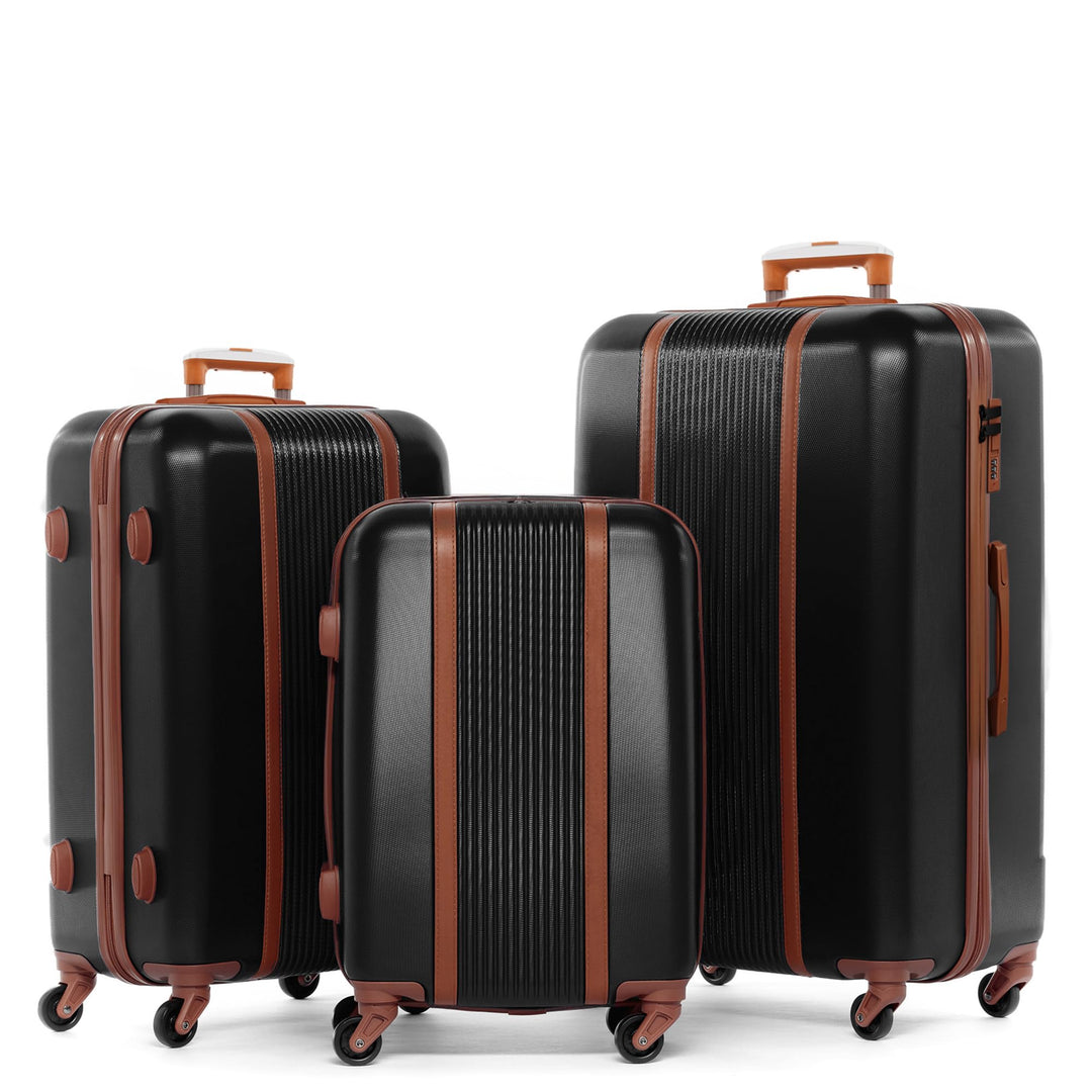 FERGÉ Kofferset 3 teilig Hartschale Milano Reisekoffer Trolley-Set (Handgepäck, L, XL) 3er Set Harts