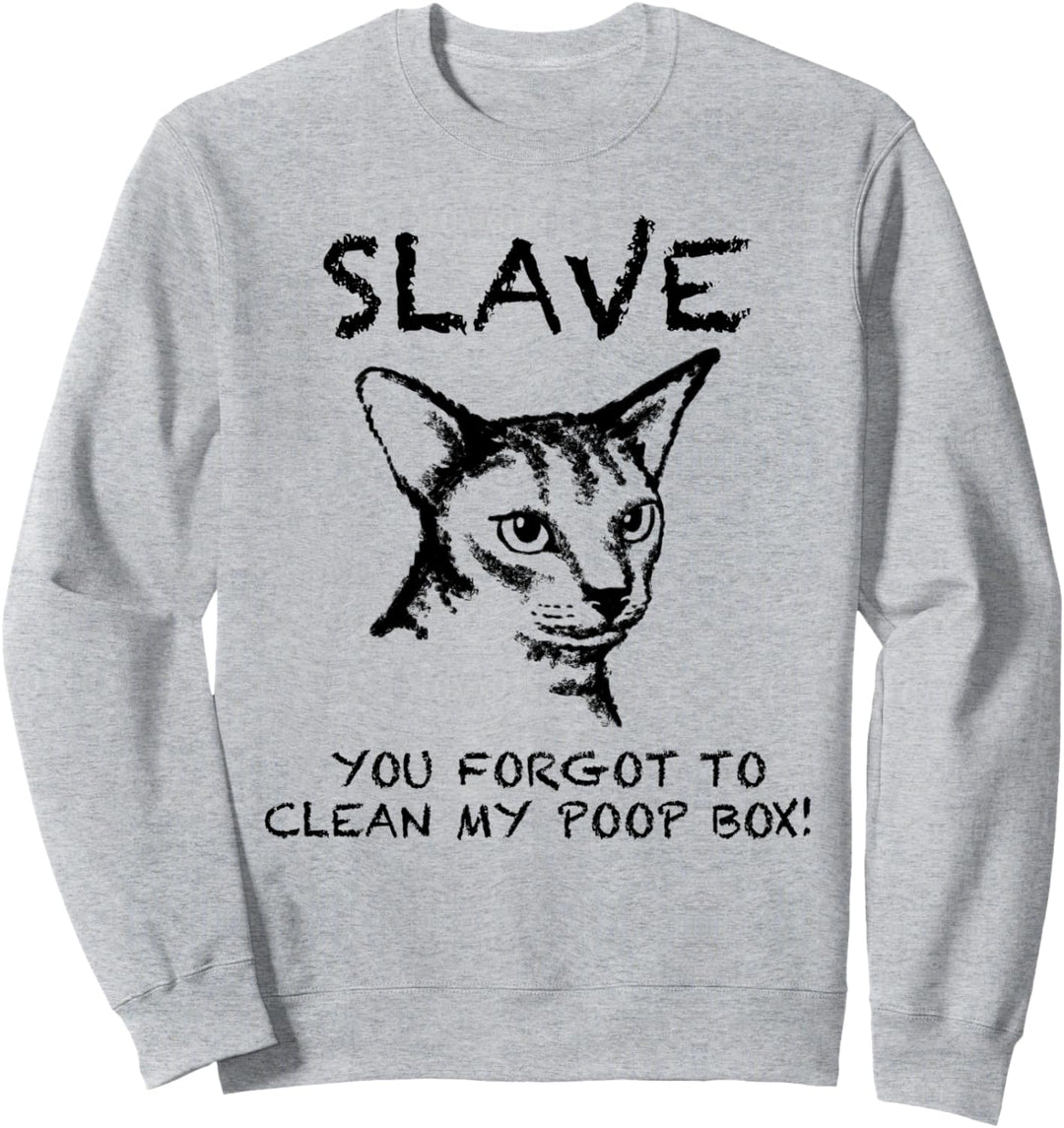 Abessinierkatze Lustige Katze Zitat Hand gezeichnete Kunst Sweatshirt